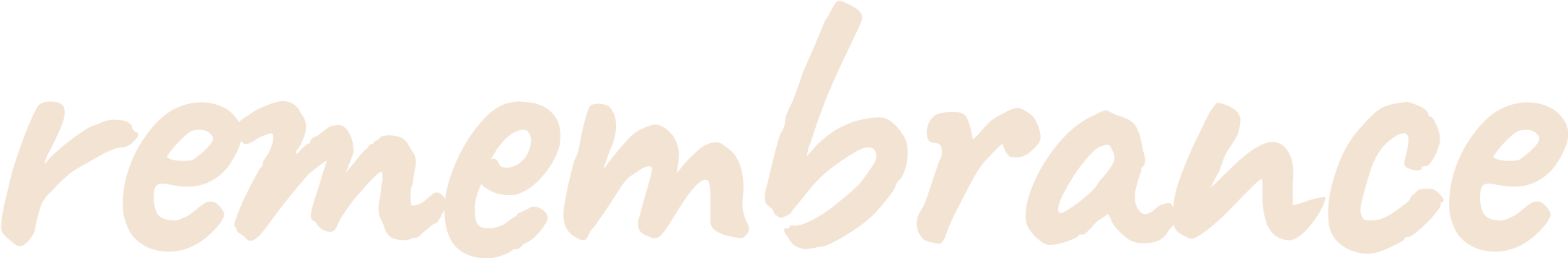 Remembrance Typography